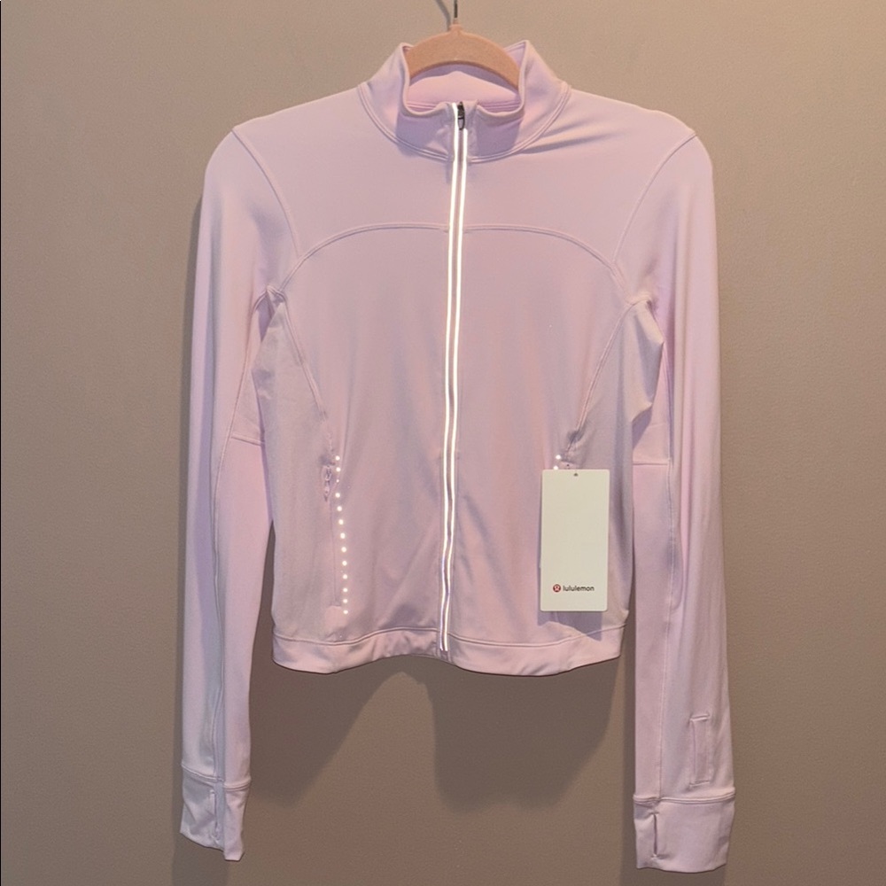LULULEMON LIGHTWEIGHT RUNNING JACKET IN MEADOWSWEET PINK SZ 6 NWT